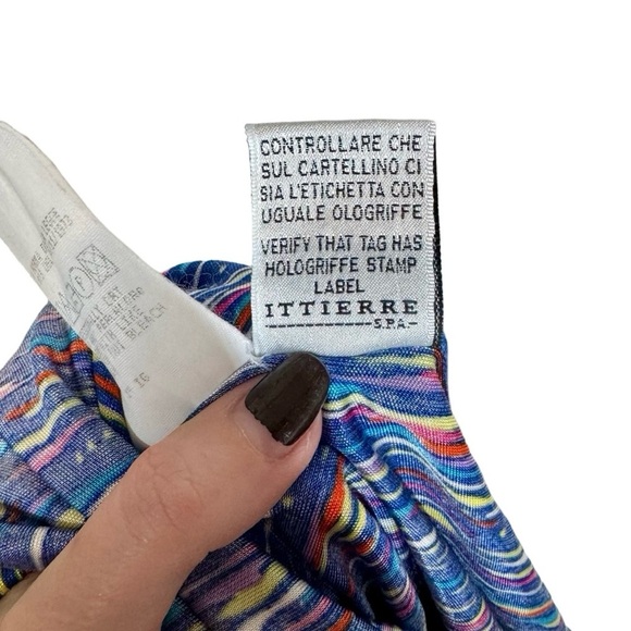 Versus by Gianni Versace Vintage Asymmetrical 90s Pop Art Mini Dress IT38/US2 - Picture 7 of 9